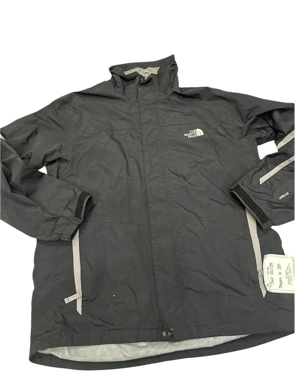 The North Face Full Zip Fleece Jacket Mens Medium Gray Outdoor Hiking Stretch